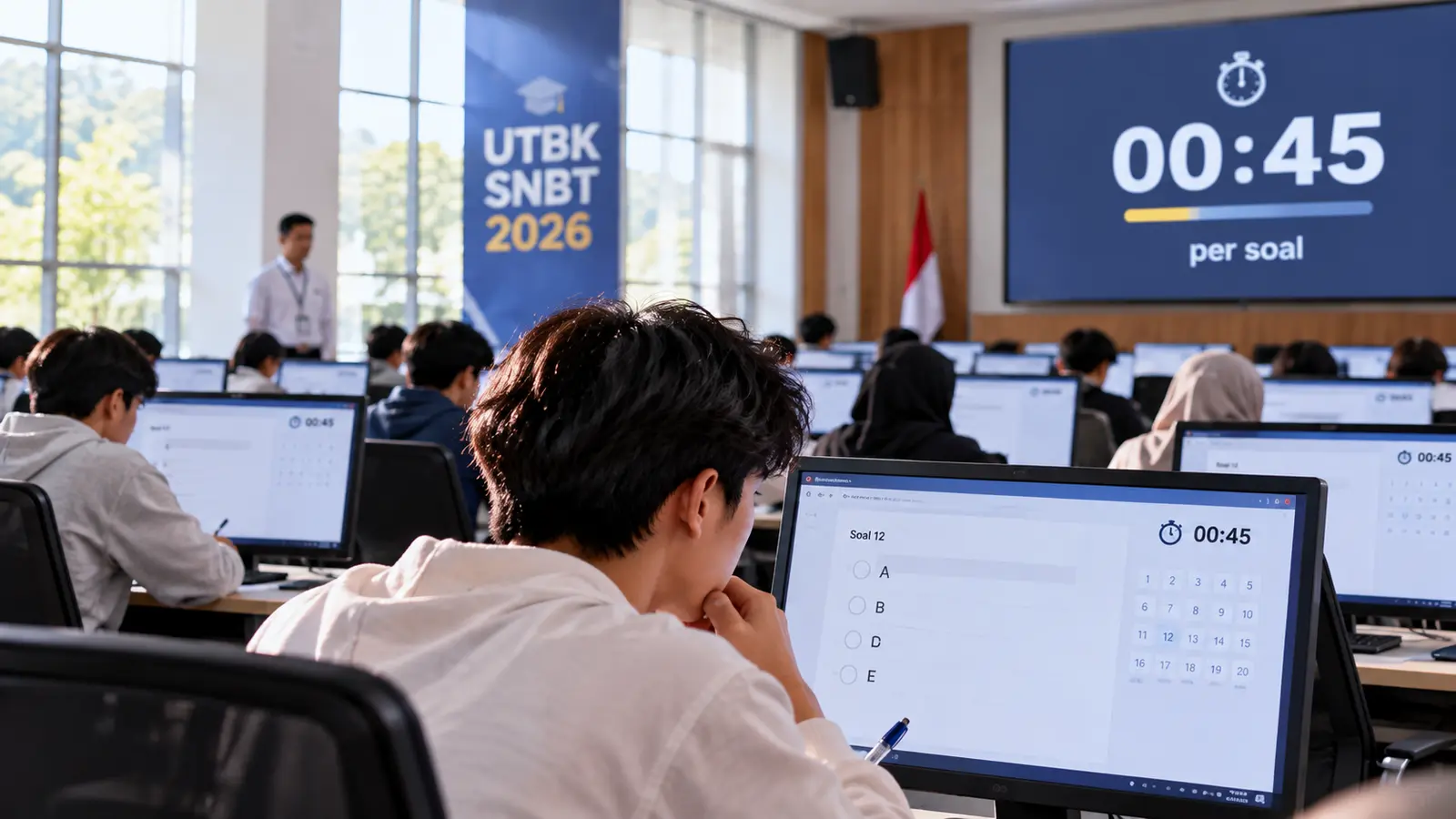 Durasi UTBK SNBT 2026 per Subtes, Ada yang Cuma 45 Detik per Soal!