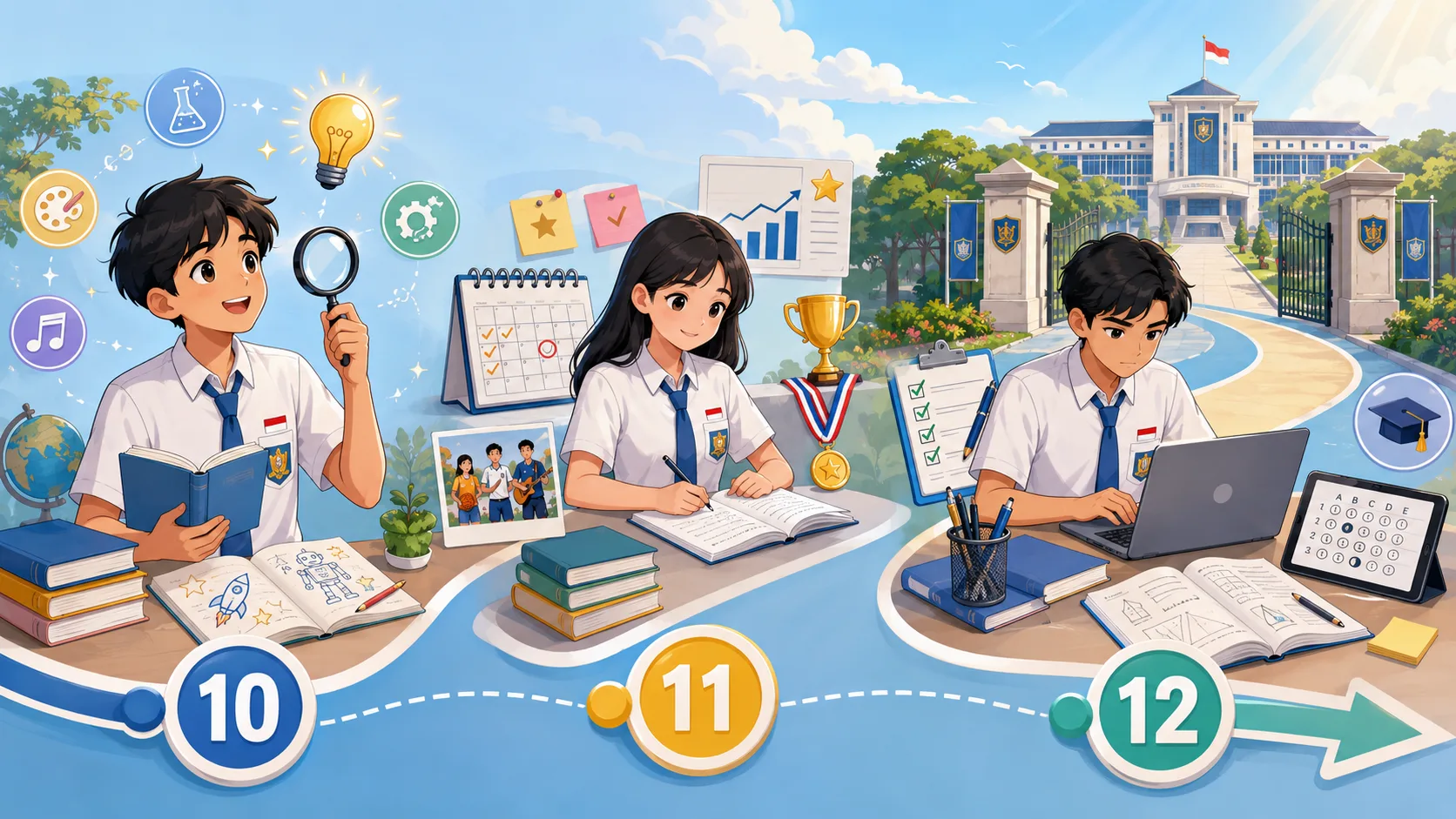 Timeline Persiapan Masuk PTN untuk Siswa Kelas 10, 11, dan 12